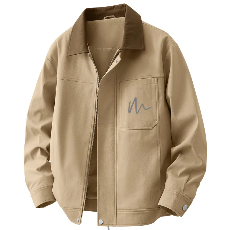 Детская куртка со свободным кроем Freedom Line Chest Logo MINISO, Khaki