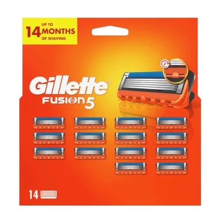 Сменные картриджи для бритвы Gillette Fusion, 14 шт.