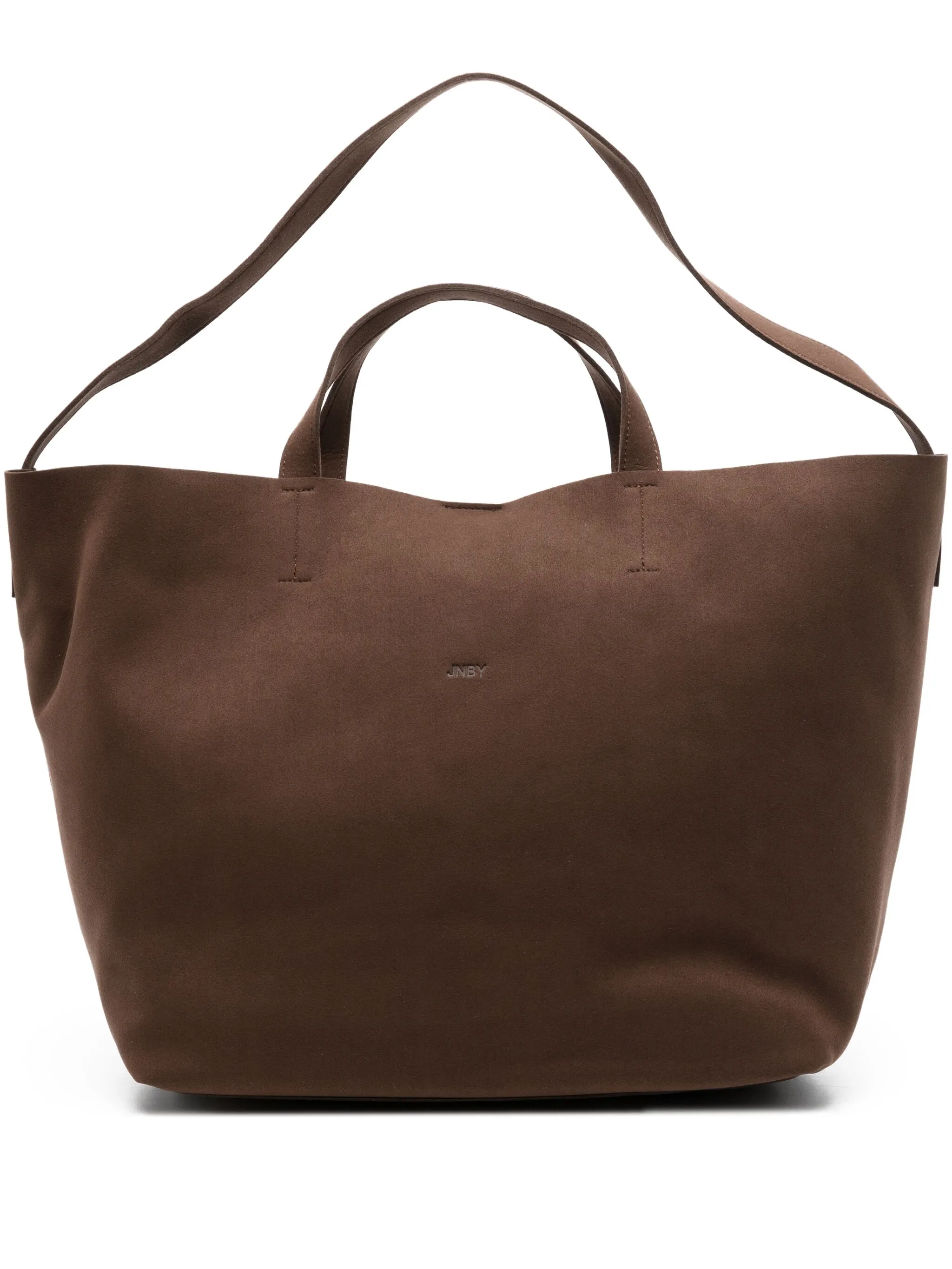 

Сумка-тоут с тисненым логотипом Jnby, коричневый