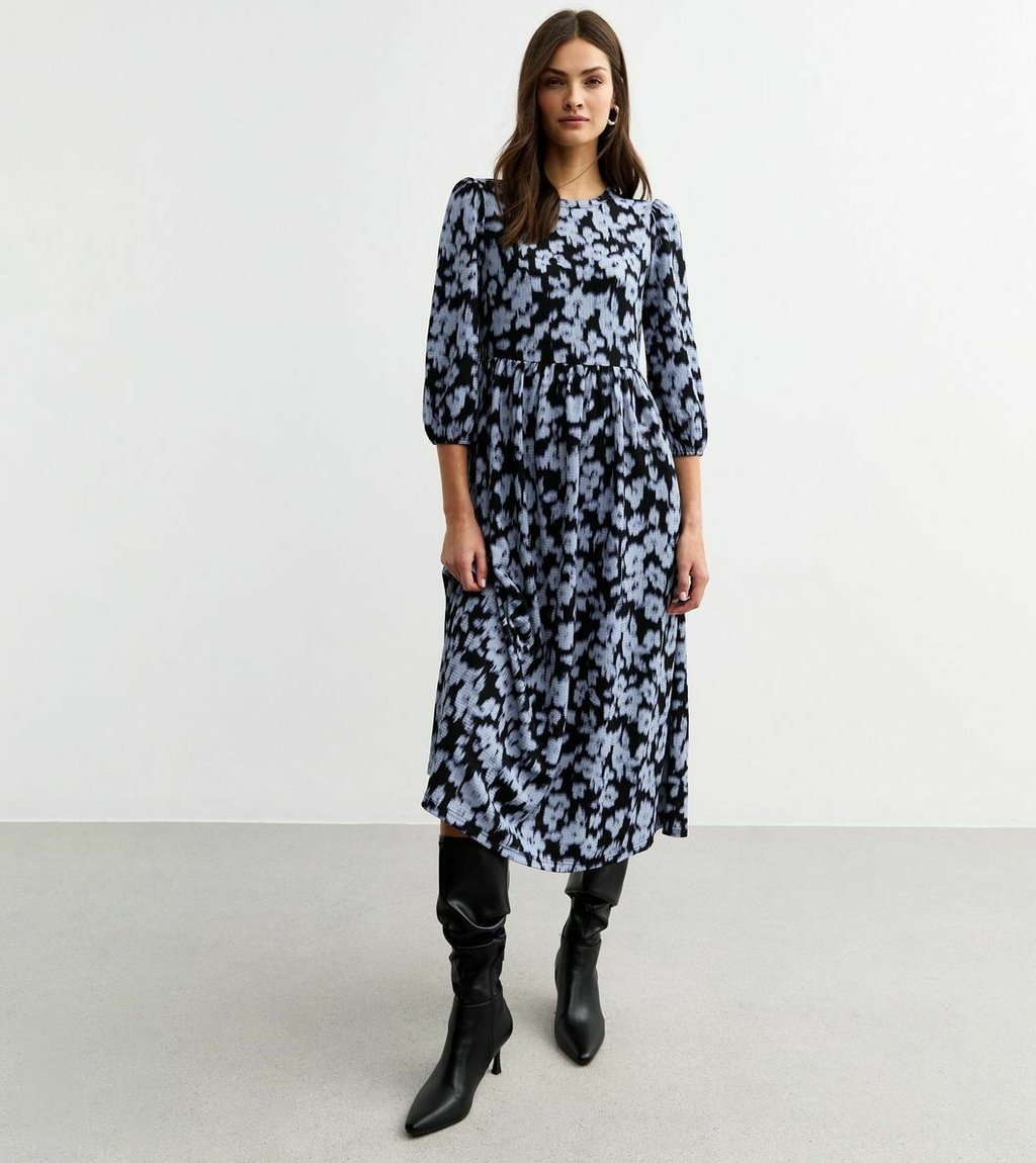 

Повседневное платье CRINKLED TEXTURE New Look, синий