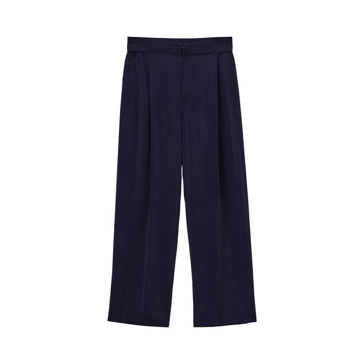 

Брюки Lemaire Belted Relaxed Pants Midnight Violet, черный