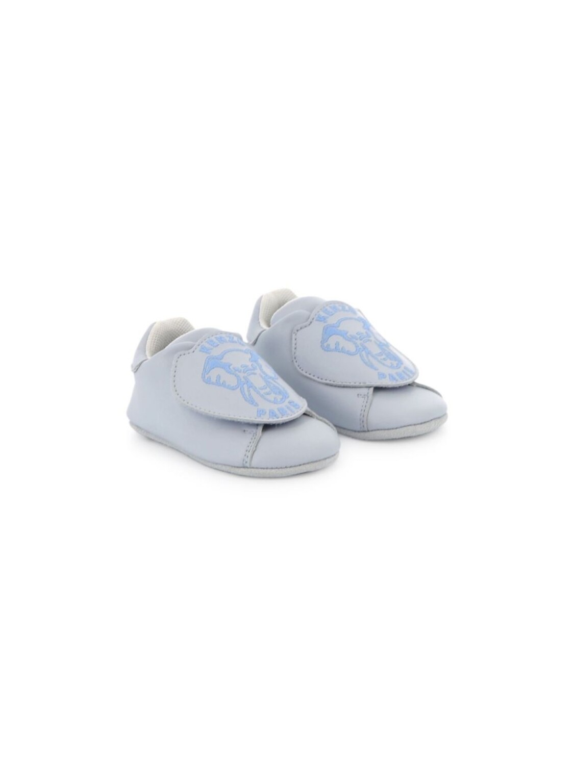 

Kenzo Kids слиперы с вышитым логотипом, синий