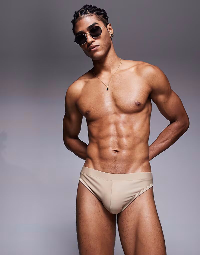 

Плавки-шорты ASOS DESIGN нейтрального цвета