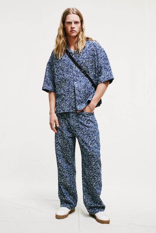 

Узорчатые мешковатые джинсы H&M, мультиколор
