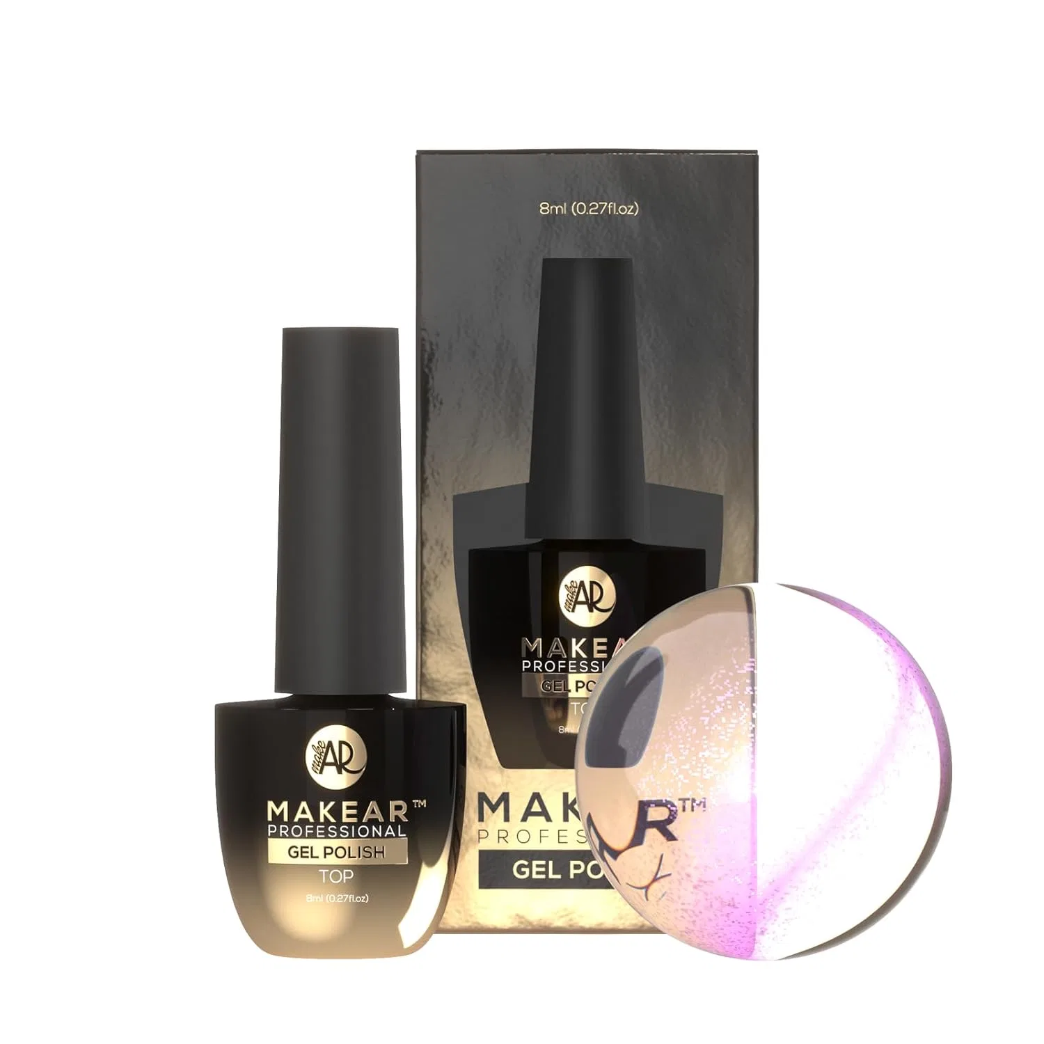 Магнитный топ для гель-лака «Cat Eye Pink» 8 мл от MAKEAR Makear, Pink — фото 2