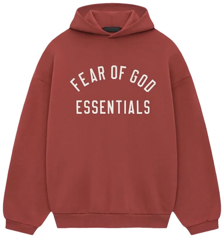 

Худи Fear of God Essentials Fleece Hoodie 'Crimson', красный