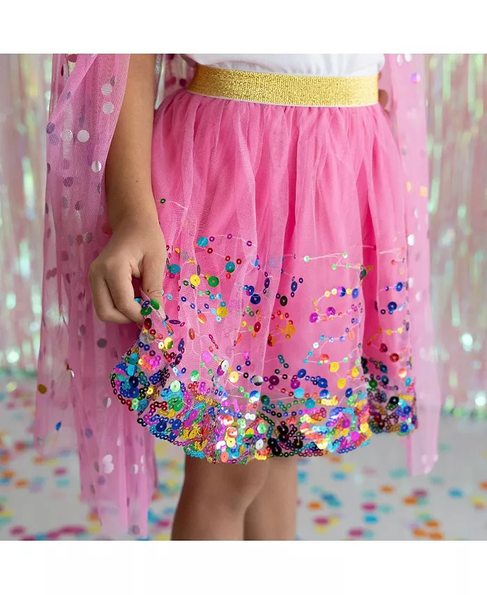 Юбка-пачка Raspberry Confetti для девочек Little and Big Girls Sweet Wink, розовый — фото 3