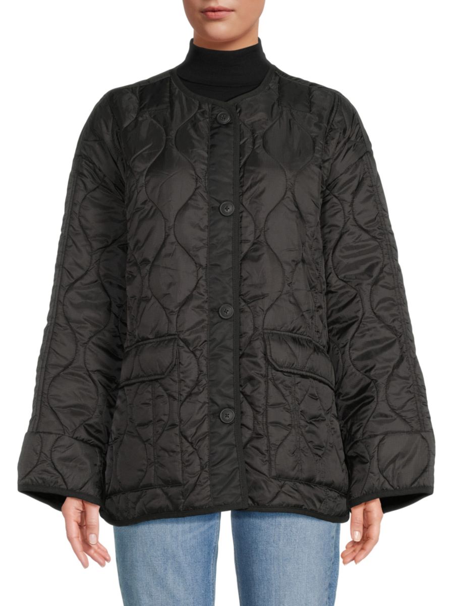 

Куртка-пуховик оверсайз Hudson Jeans, черный