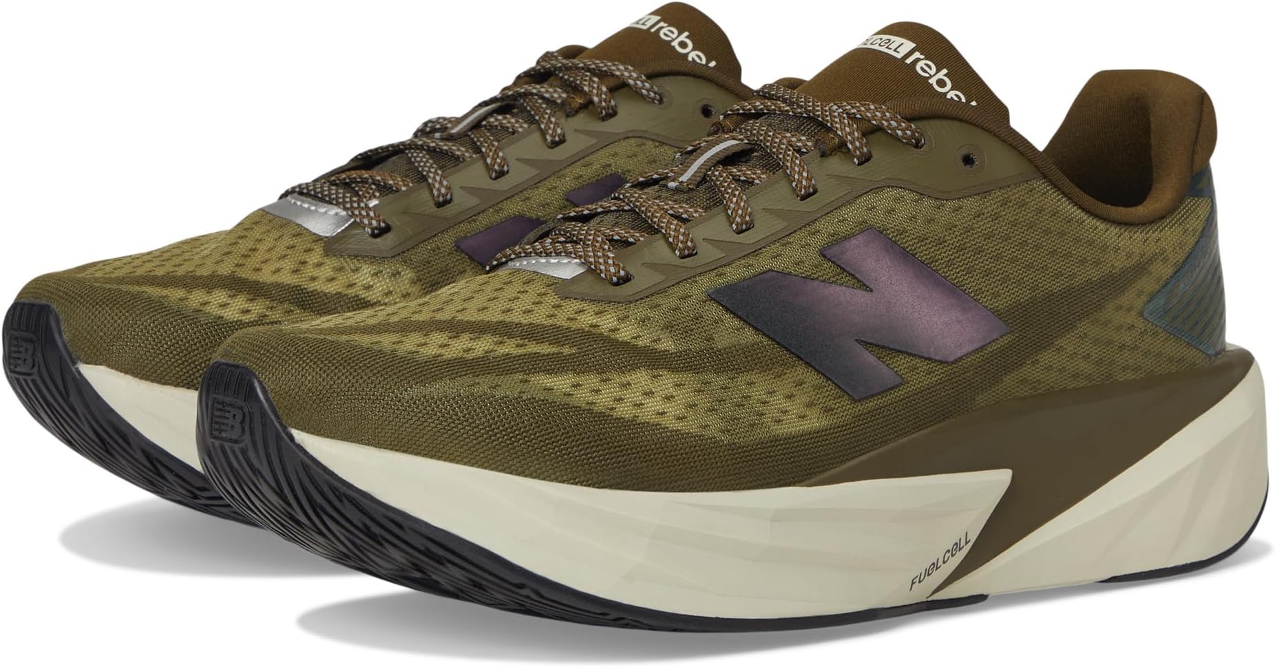 

Кроссовки New Balance Men's FuelCell Rebel v5, Woodland/Shipyard/Silver Metallic