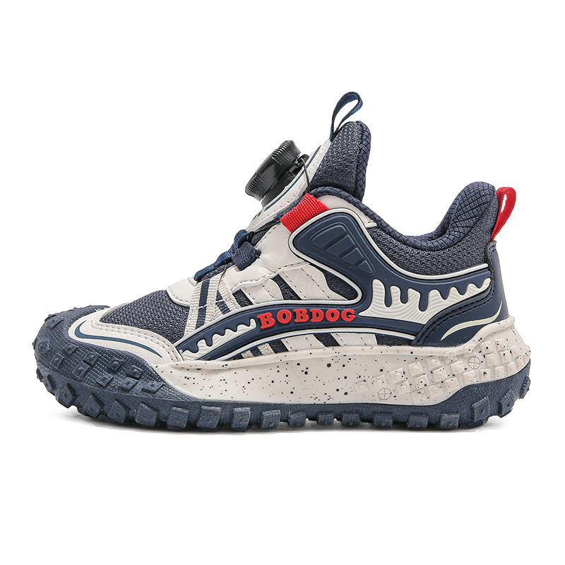 

Износостойкая и легкая детская обувь для повседневной жизни BOBDOG, темно-синий/бежевый