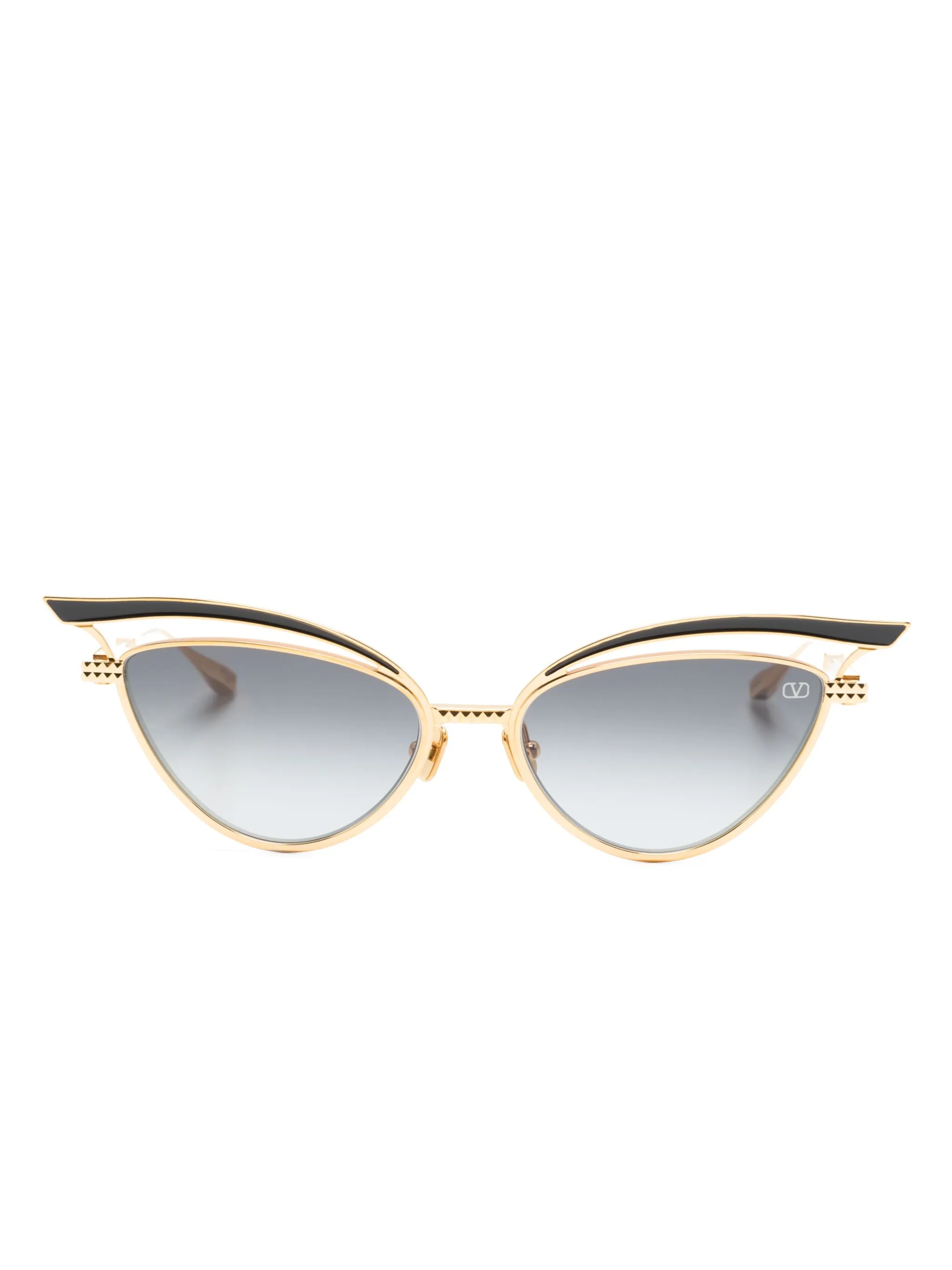 

Солнцезащитные очки в оправе кошачий глаз Valentino Garavani Eyewear, золотистый