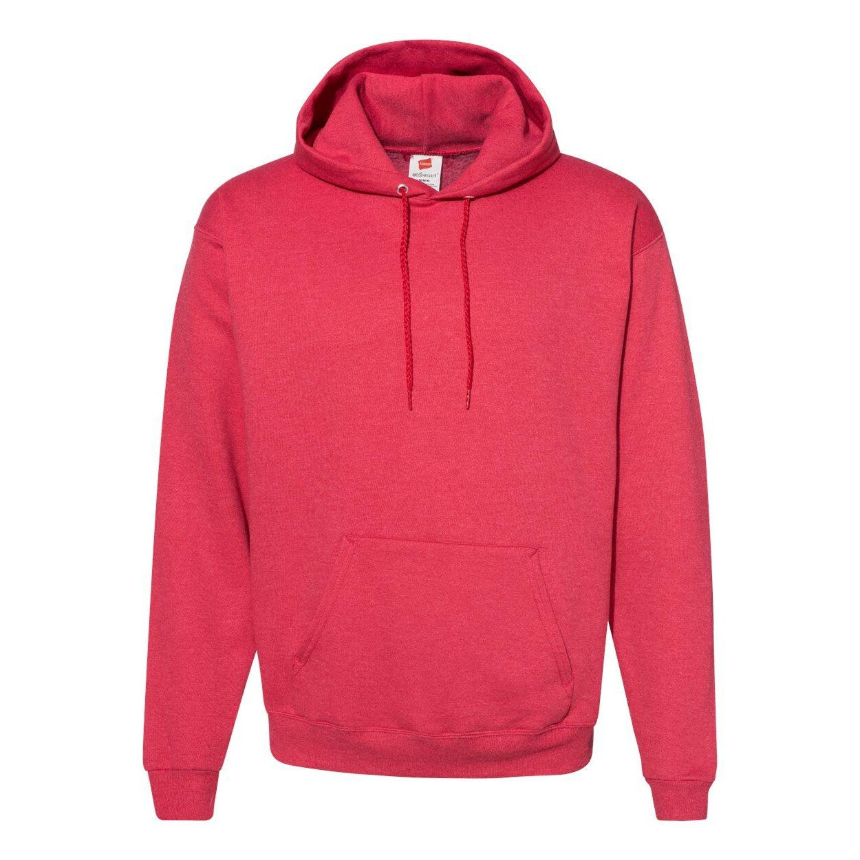 

Толстовка с капюшоном Hanes Ecosmart, цвет Heather Red