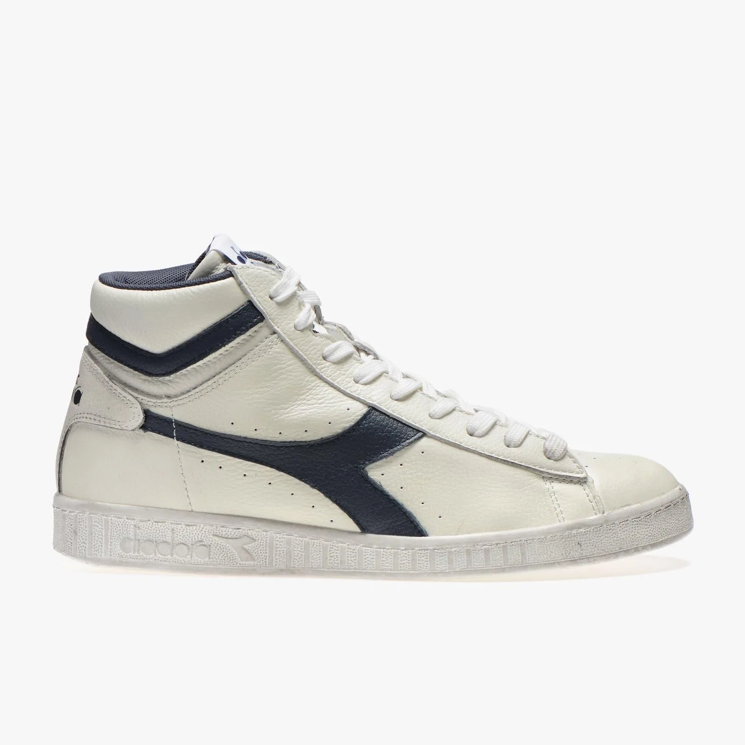 Кроссовки Diadora Unisex Game L High Waxed High Trainers, белый/синий — фото 2