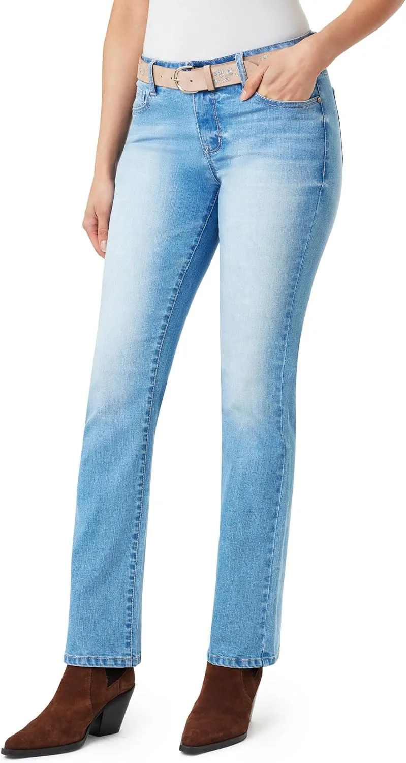 

Джинсы WallFlower Luscious Curvy Belted Bootcut Mid-Rise Insta Stretch