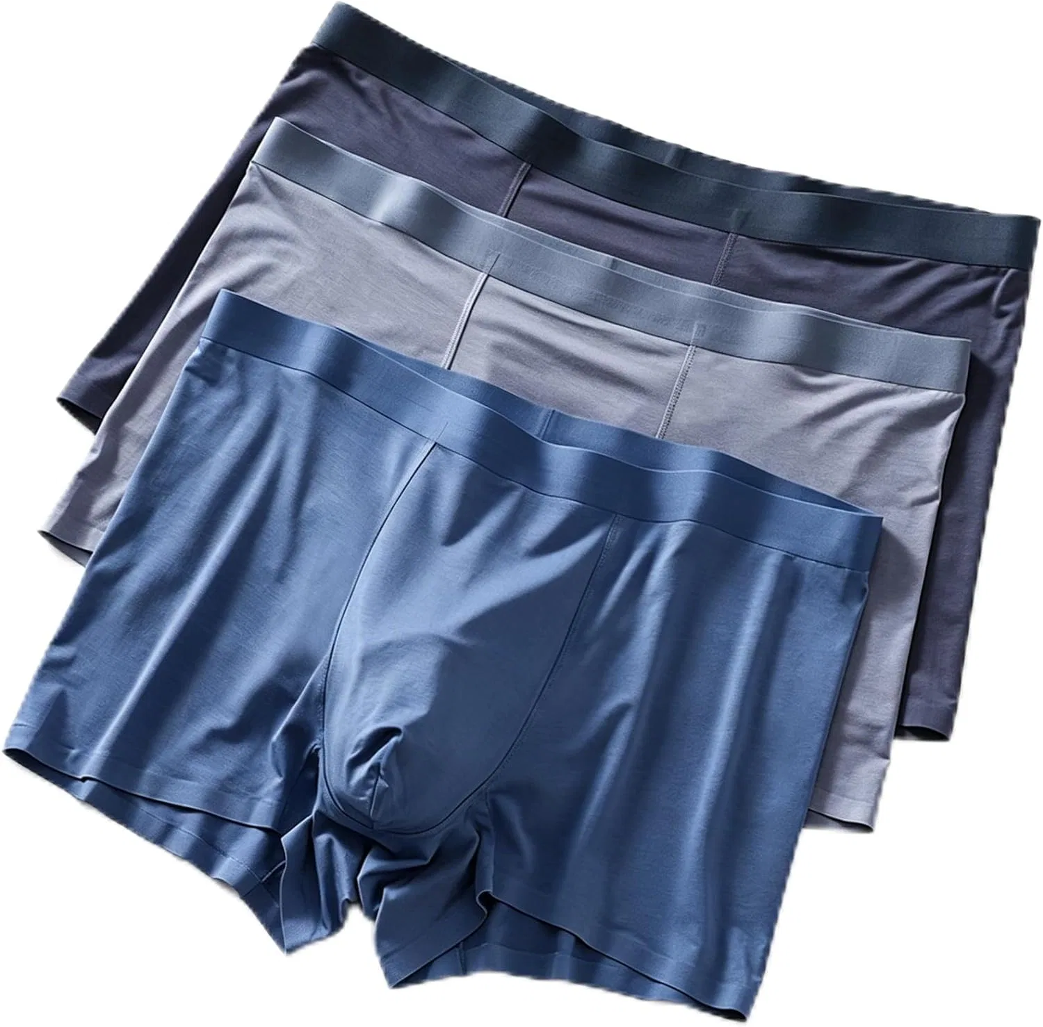 Боксеры, дышащие, 3 Pack(светло-серый, темно-серый, синий)