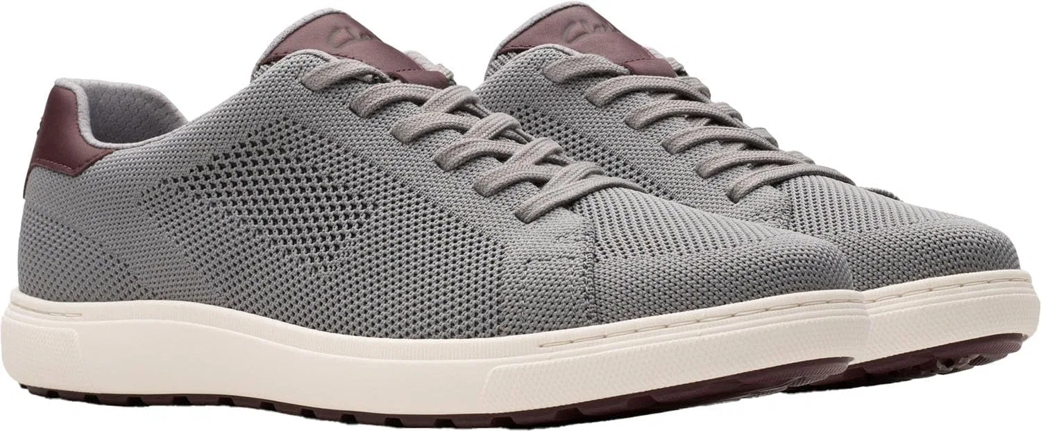 Мужские кроссовки Clarks Mapstone Lace, Grey Knit — фото 4
