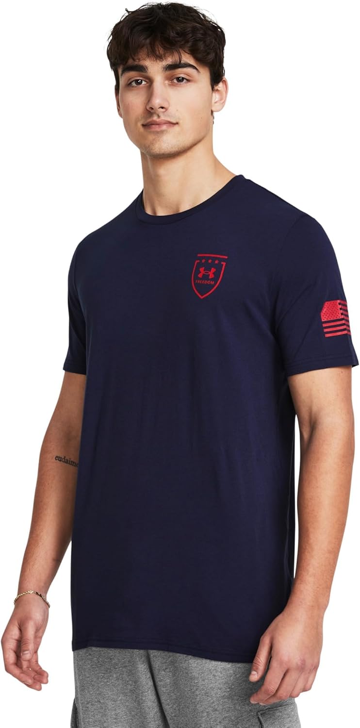 

Футболка с коротким рукавом Under Armour Freedom Graphic, Eagle-(410) Midnight Navy/Red, Красный, Футболка с коротким рукавом Under Armour Freedom Graphic, Eagle-(410) Midnight Navy/Red