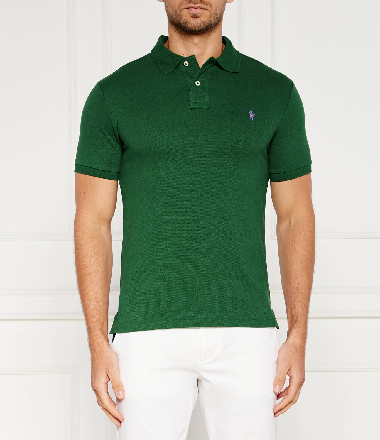 

Поло POLO RALPH LAUREN Slim Fit pique, цвет cachi