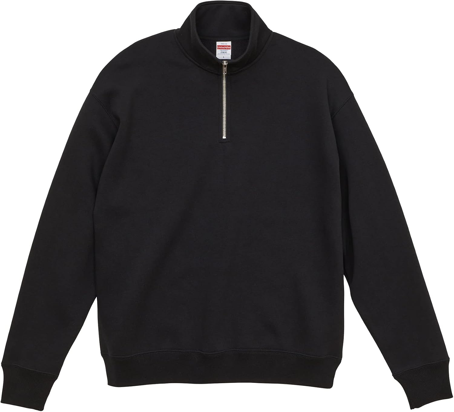 

Футболка United Athle United Athle 10.0oz T/C, свободный крой, молния до середины груди, подкладка с начесом, унисекс, для взрослых, черный