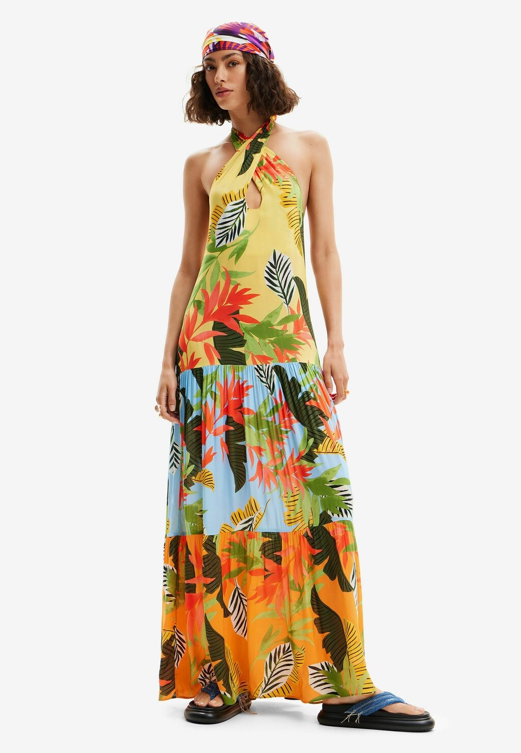 

Платье макси TROPICAL HALTER NECK Desigual, цвет multi coloured