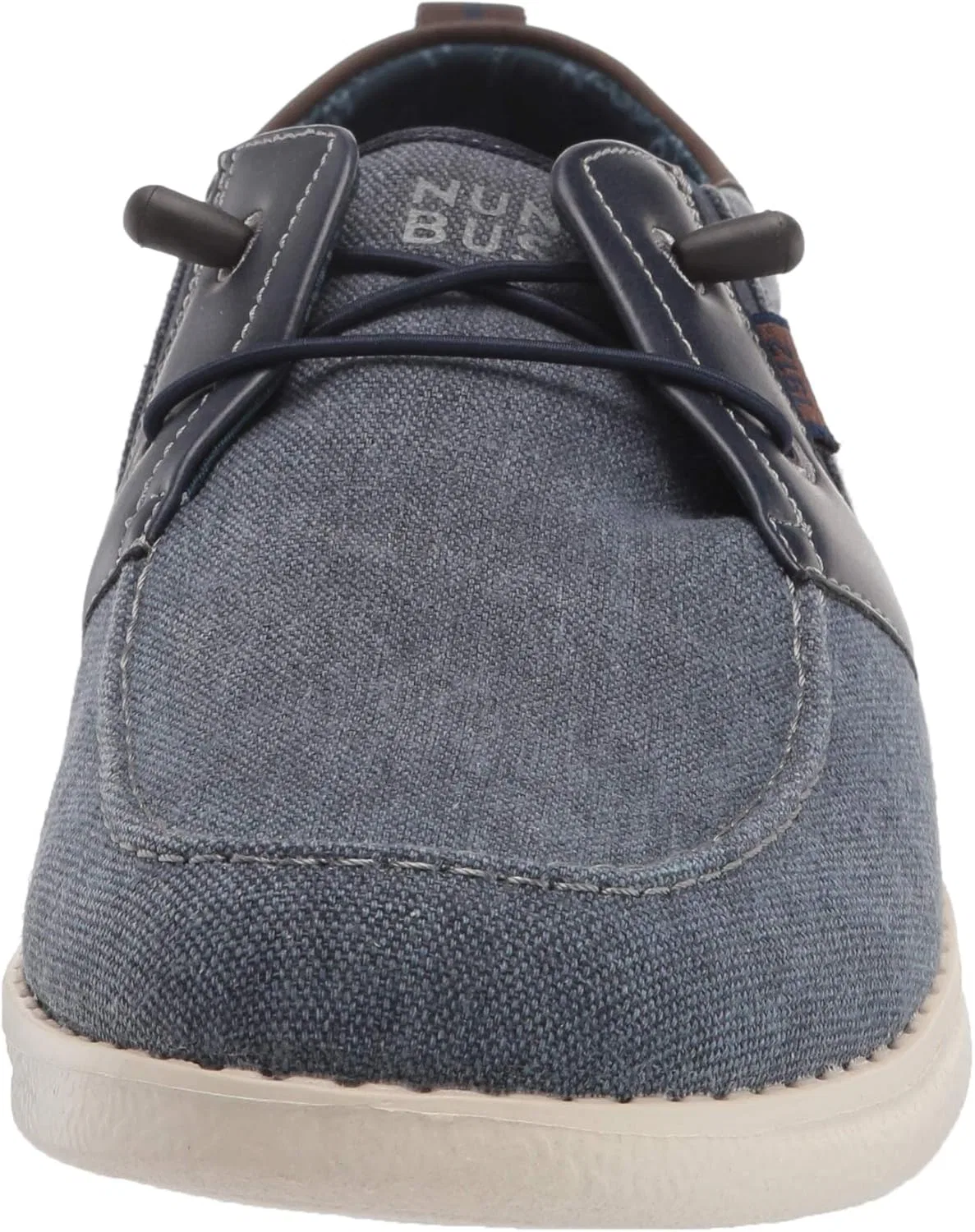 Мужские лоферы Nunn Bush Brewski Moc Toe Slip-On из парусиновой вязки с эластичным шнурком, Navy — фото 2