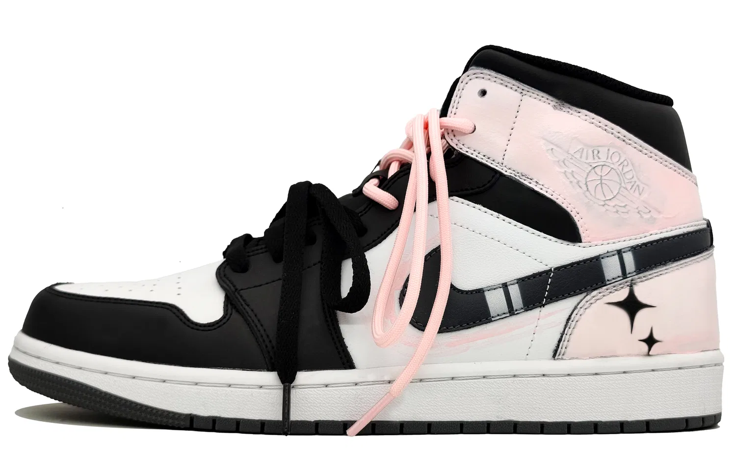 Кроссовки баскетбольные Air 1 Mid Cotton Pink Jordan — фото 3