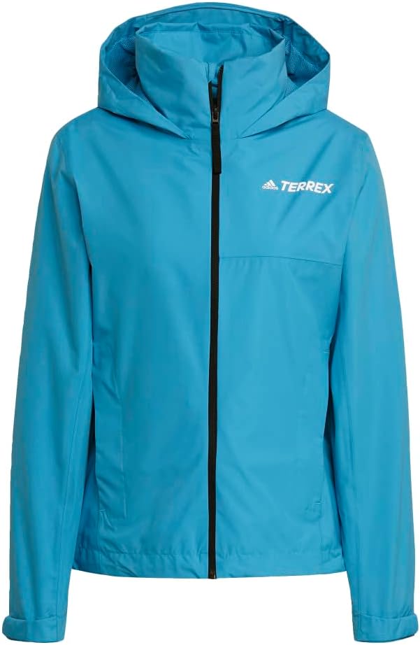 adidas Женская двухслойная непромокаемая куртка Terrex Multi Rain.rdy, App Sky Rush — фото 2