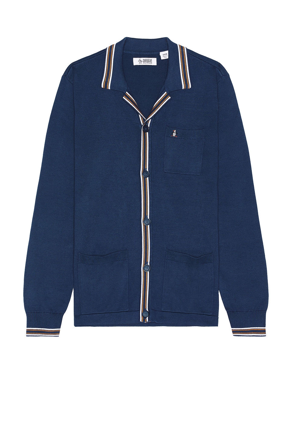 

Кардиган с воротником-стойкой Original Penguin, цвет sargasso sea