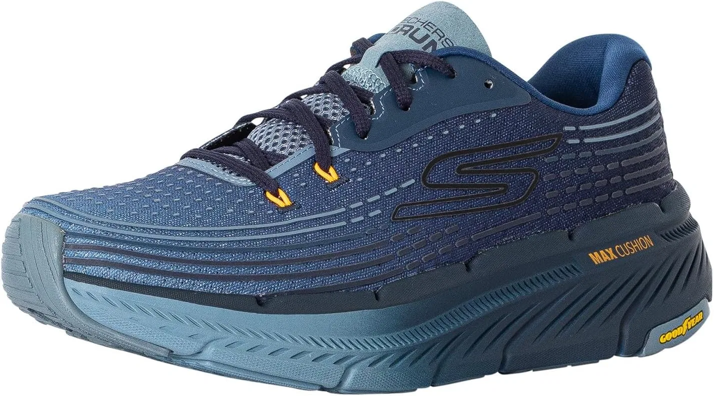Мужские беговые кроссовки Skechers Max Cushioning Premier Vantage 2.0, Navy Textile Synthetic
