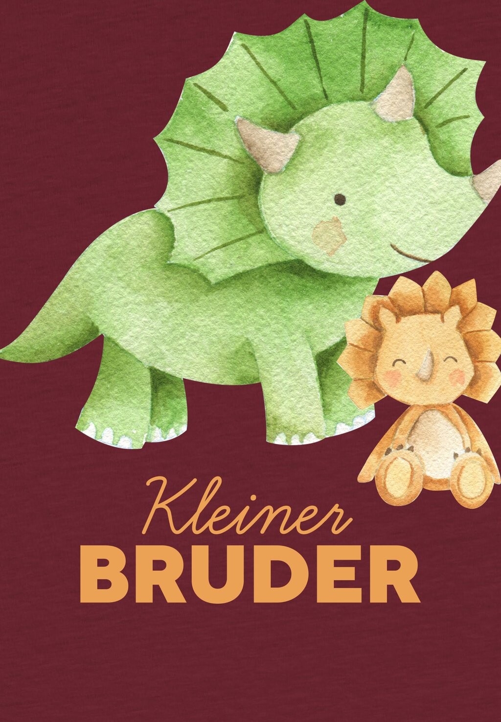 

Футболка с принтом DINOSAURIER KLEINER BRUDER watapparel, темно-красный