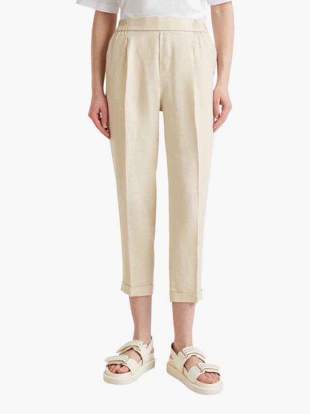 

Брюки из льна в облегающем крое Benetton