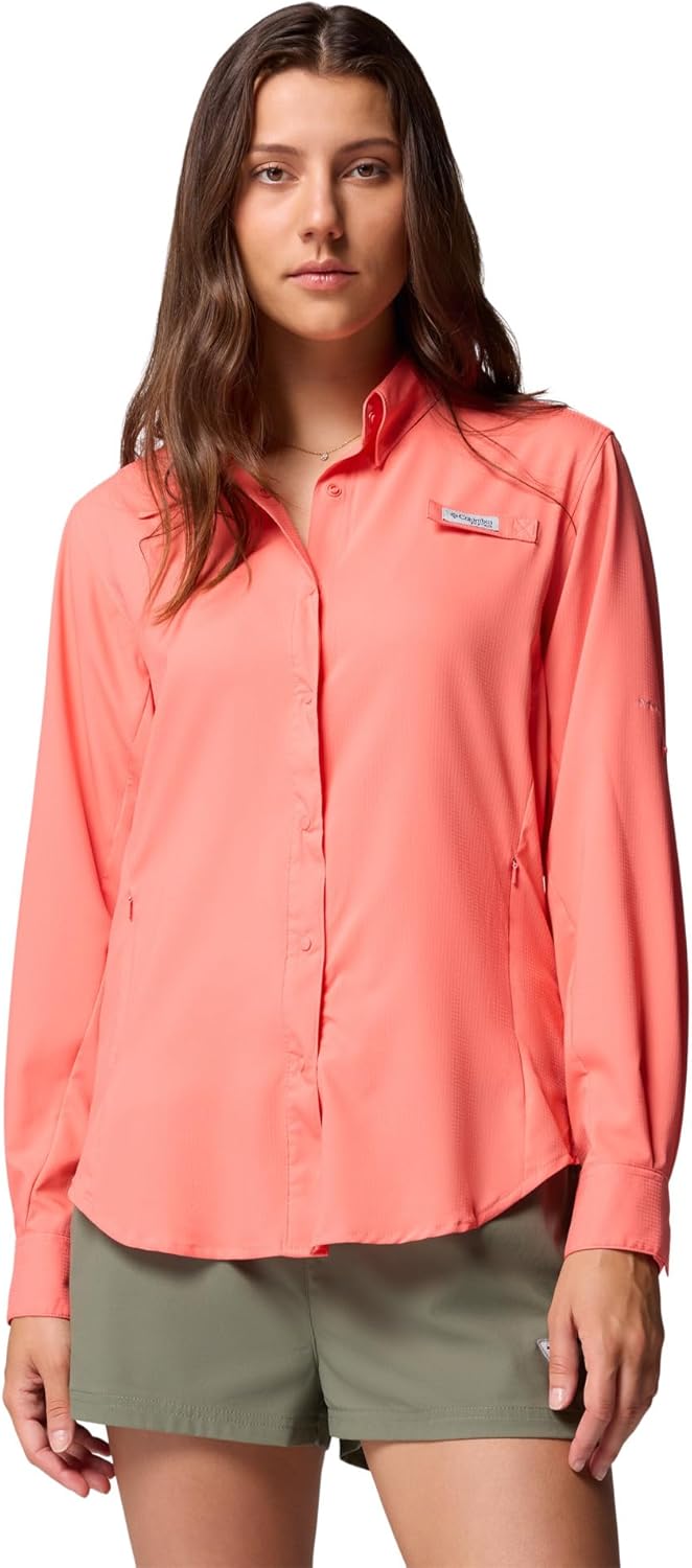 

Columbia Sportswear женская рубашка с длинным рукавом Tamiami II Plus-Size, Melonade