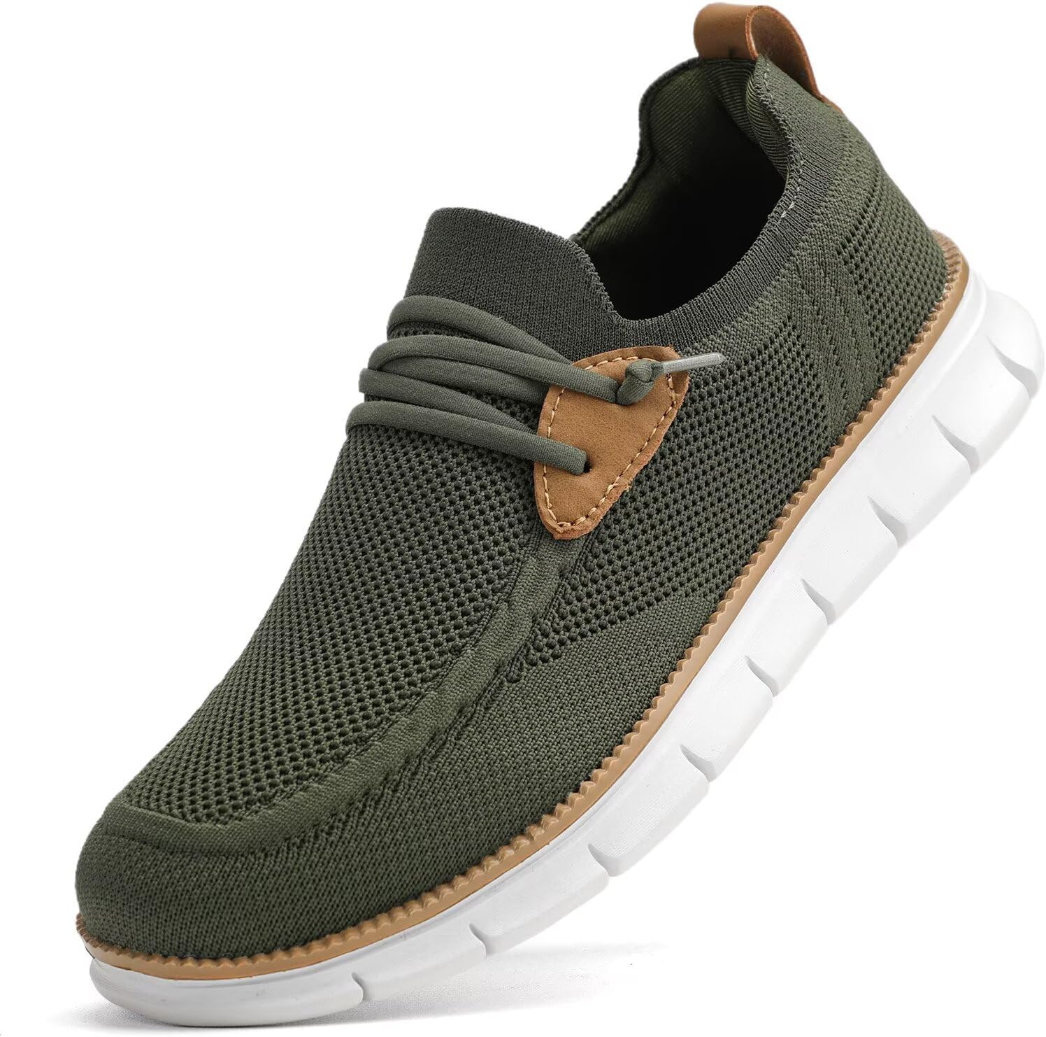 

Мужские прогулочные туфли-лодочки на шнуровке, повседневные лоферы, нескользящие, удобные, легкие, для работы и вождения Mevlzz, зеленый