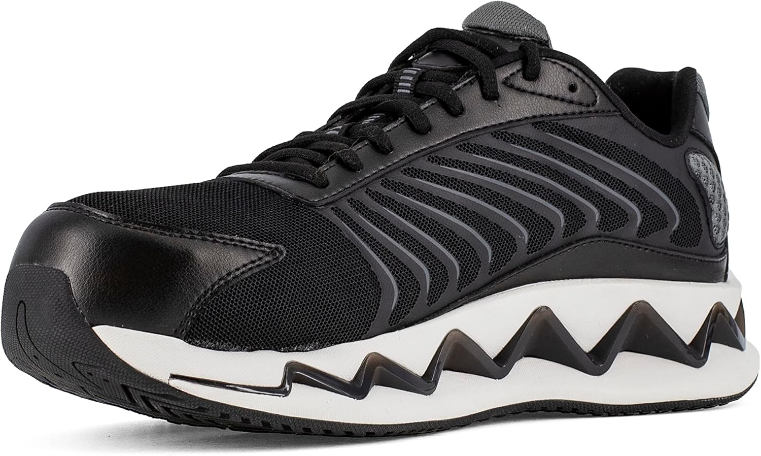Мужские и защитные кроссовки Reebok RB3221 Zig Elusion Heritage черного цвета — фото 4