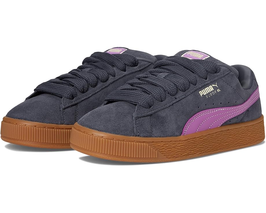 Кроссовки PUMA Suede Xl, цвет Galactic Gray/Wild Berry
