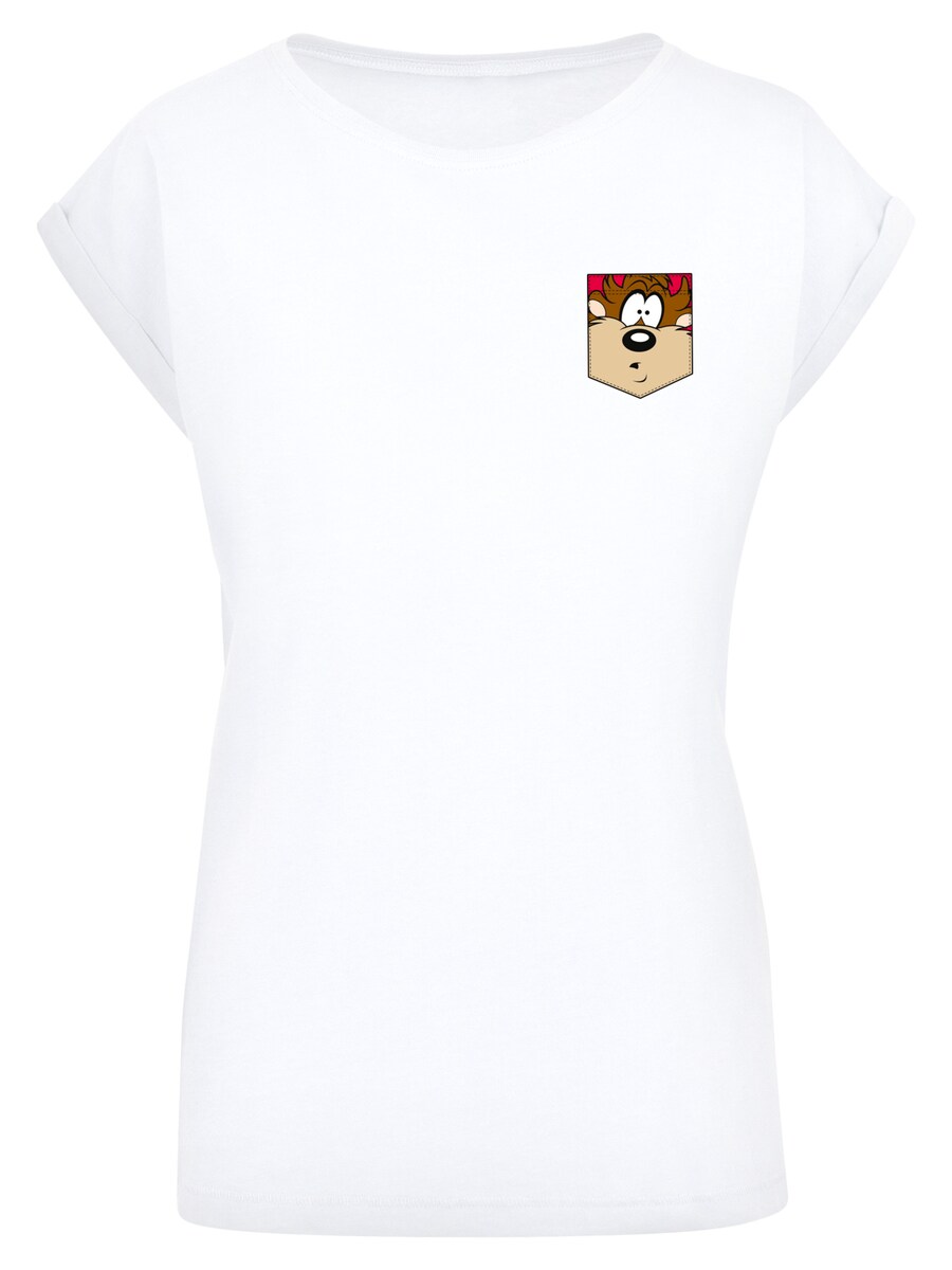 

Рубашка F4NT4STIC Looney Tunes Tasmanian Devil Face, белый