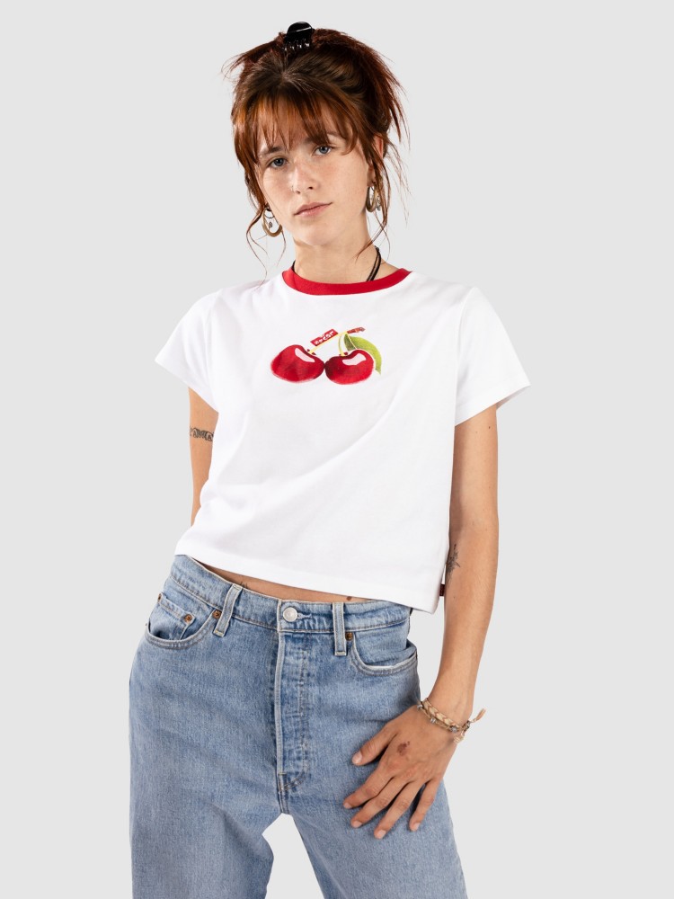 Футболка Levi's Gr Essential Sporty T-Shirt, hoto fruit cherry bright — фото 4