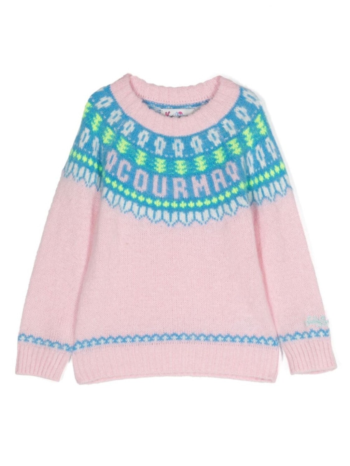 

Mc2 Saint Barth джемпер Courma с узором, розовый