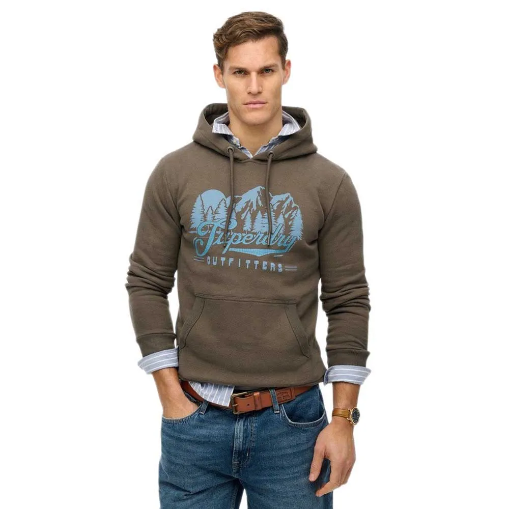 

Худи Superdry Outfitters, коричневый
