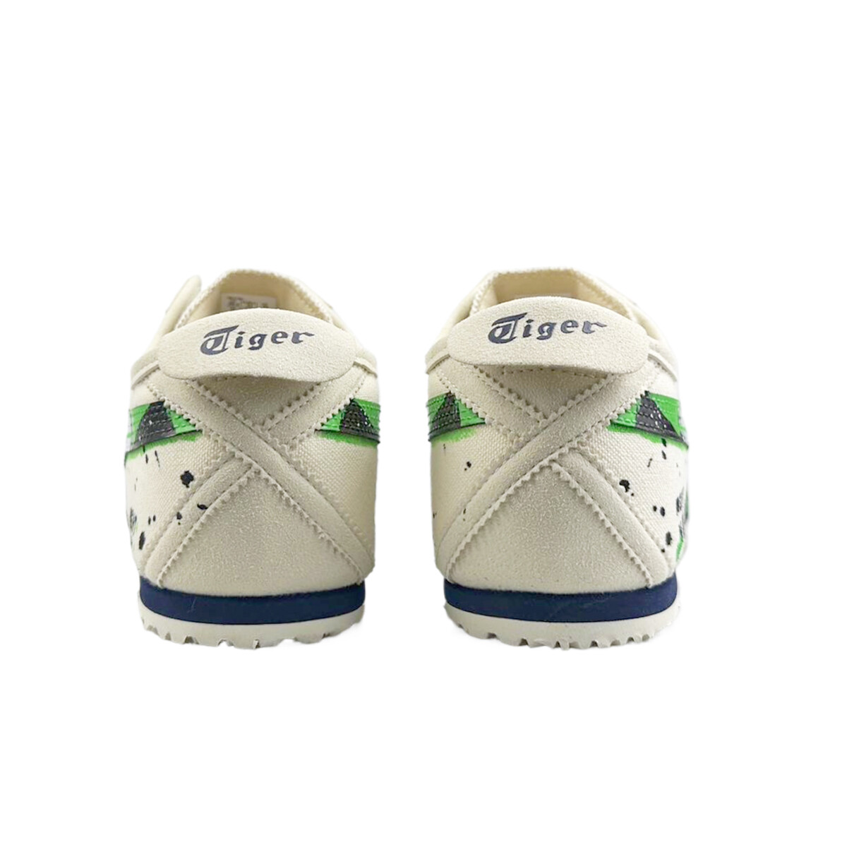 Кроссовки Onitsuka Tiger MEXICO 66 Lifestyle Shoes Unisex Low-top Green, бежевый/черный/зеленый — фото 4