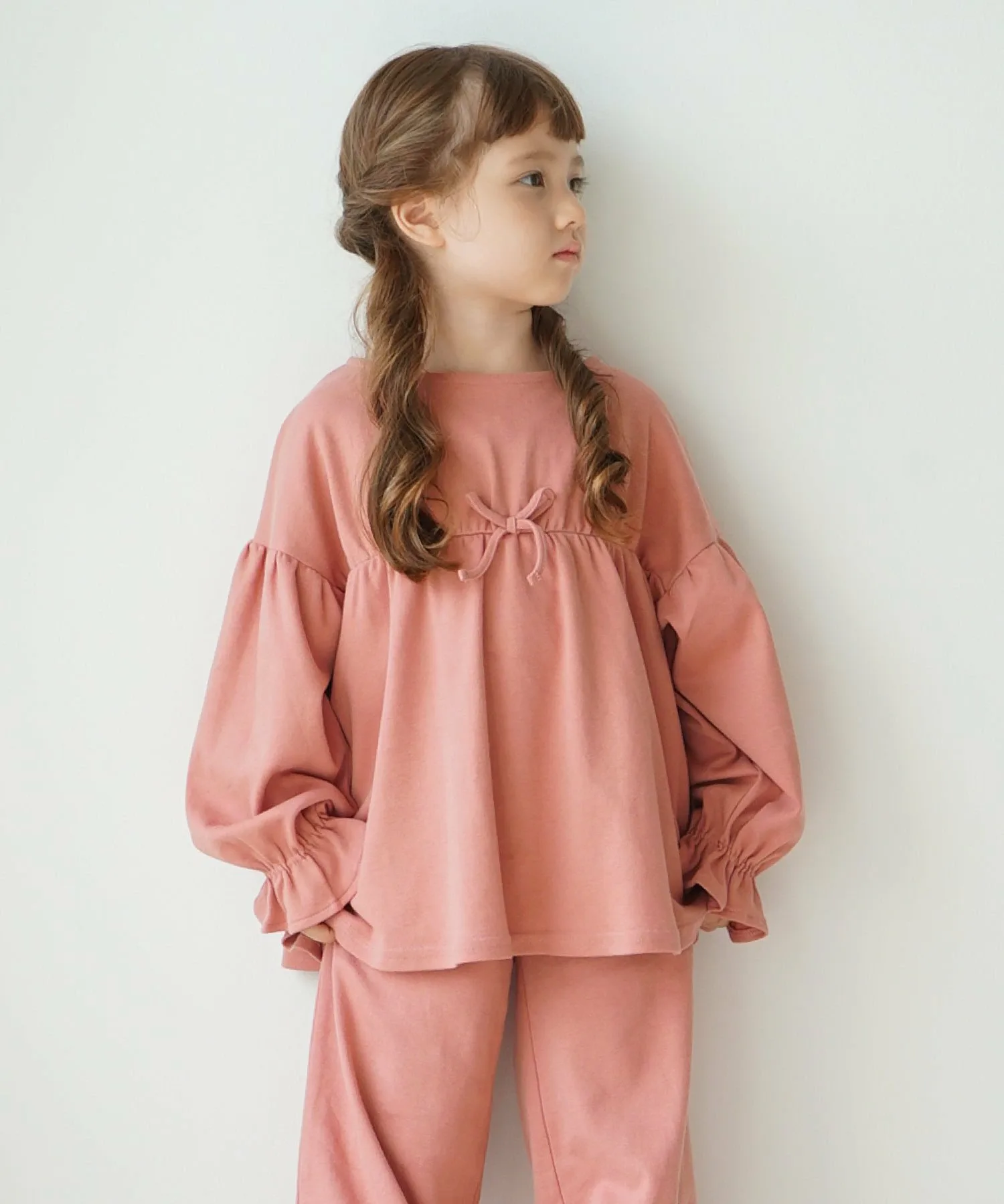 100% хлопок, девичья домашняя одежда Ever Closet, Apricot Pink — фото 2