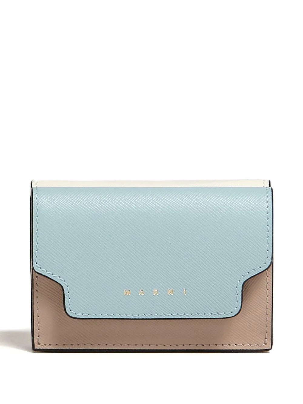

Кошелек с откидным клапаном и логотипом Marni, синий