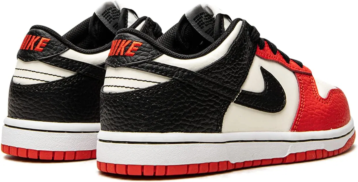 Кроссовки Nike Dunk Low, детские, цвет Sail/Black-chile Red — фото 2