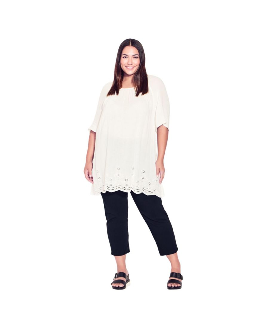 

Женские укороченные брюки из суперэластичной ткани AVENUE, Black