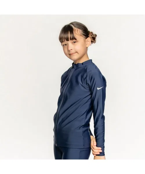 Рашгард с длинным рукавом Nike UV Hydroguard для девочек, тёмно-синий