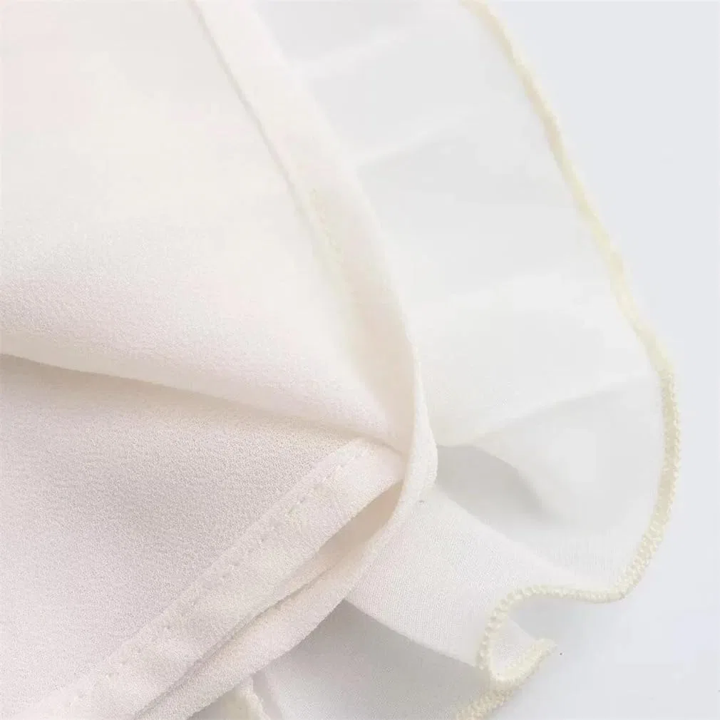 Женское платье-рубашка с поясом A-силуэта, White — фото 4