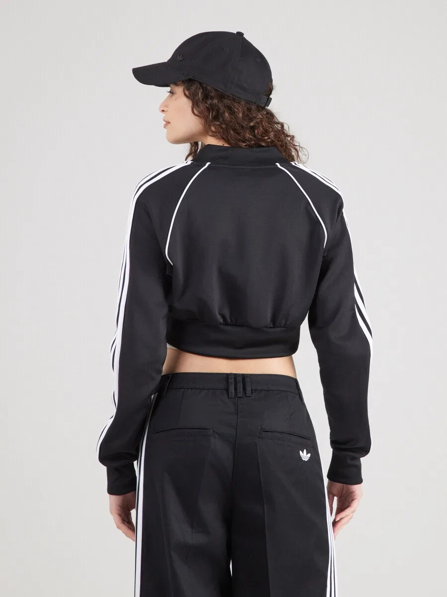 Худи на молнии ADIDAS ORIGINALS 'SST' черного цвета — фото 4