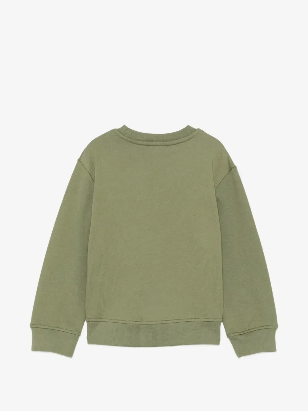 Свитшот с вышивкой в виде лошади Stella McCartney Kids, зеленый — фото 2