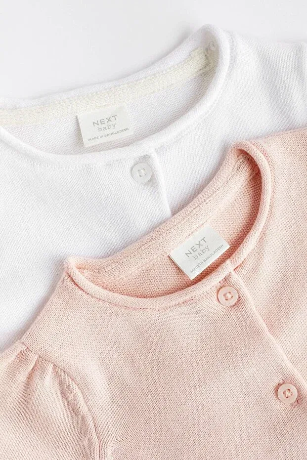 Детский кардиган для девочек хлопковый Next Baby, Pink — фото 4