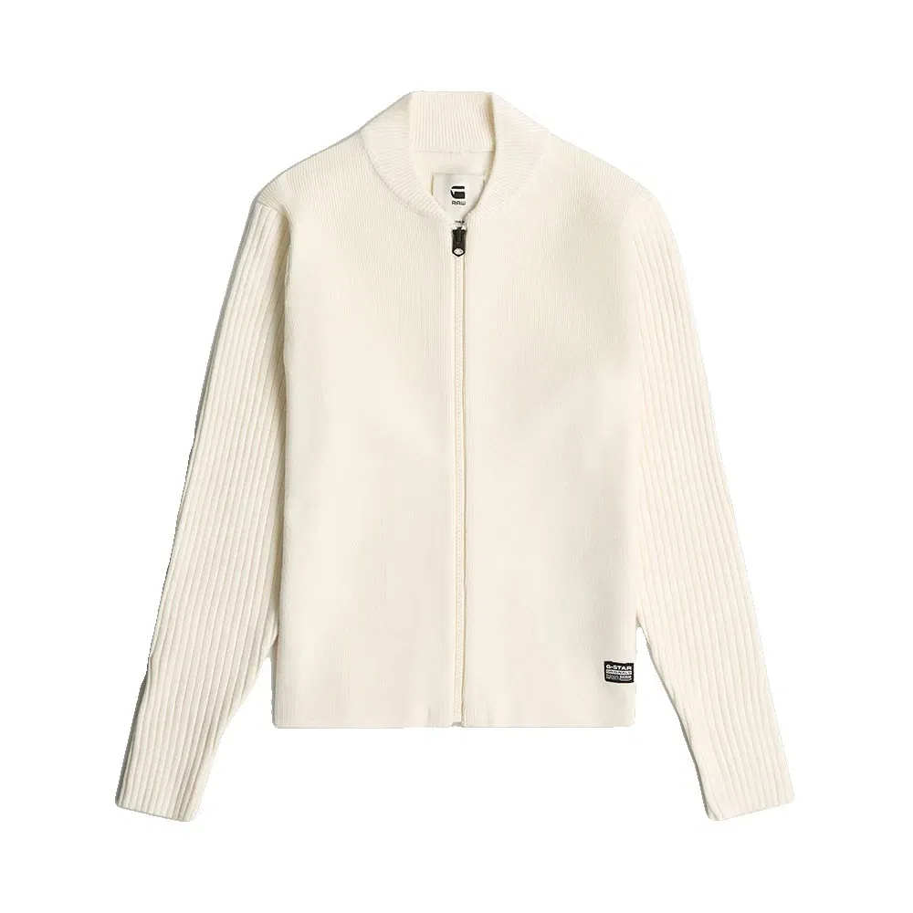 Свитер Hybrid Baseball full zip G-Star, бежевый — фото 3